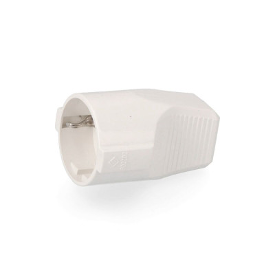 Base aerea t/tl 10/16 a 250 v blanca (retractilada)