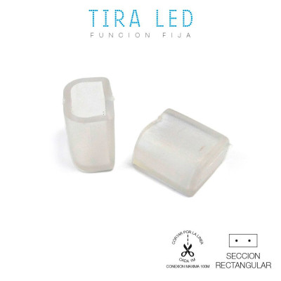 Protector tapon final para tira de led