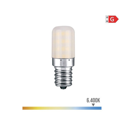 Bombilla pebetero tubular led e14 3 w 250 lm 6400 k luz fria ø1,8 x 5,2 cm