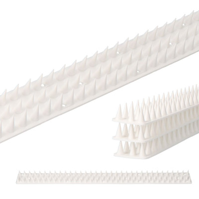 Disuasorio para gatos, pvc, color blanco - 50 cm, 6 uds