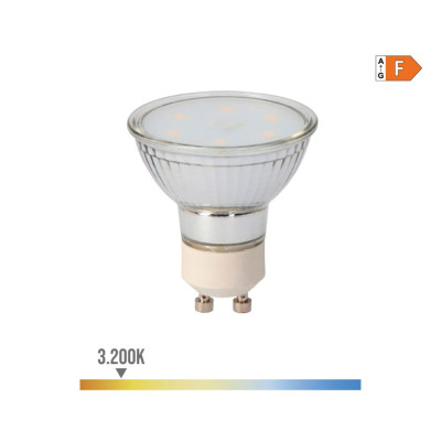 Bombilla dicroica led gu10 5 w 400 lm 3200 k luz calida ø5 x 5,5 cm