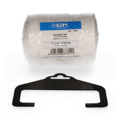 Cordel rafia blanco 600/1 calibre 1,7 mm x 120 m