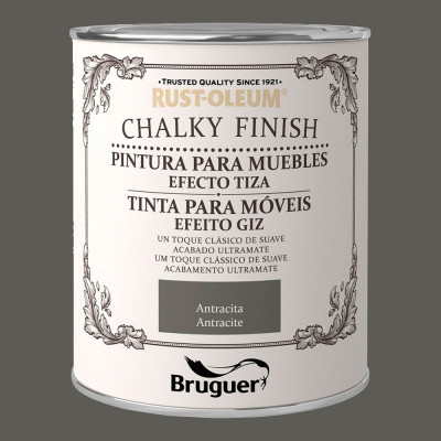 Rust-oleum chalky finish muebles antracita 750 ml