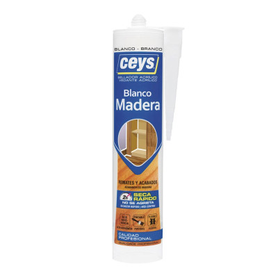 Sellador acrílico madera blanco 300 ml