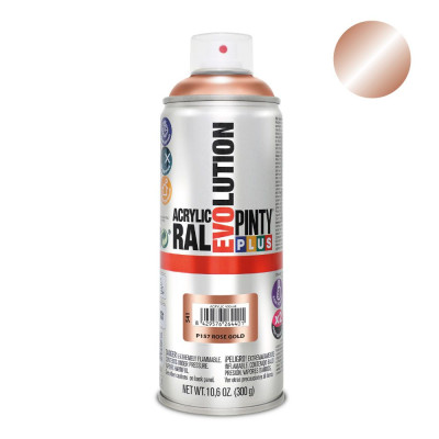 Pintura acrílica spray evolution 520 cc p157 rose gold