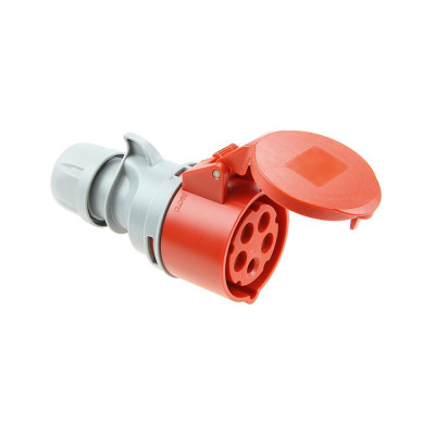 Base aerea cetac 3p+n+t roja 16a 400v~ ip44