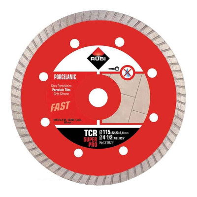 Disco diamantado tcr superpro ø115 x 1,4 x 22,2 mm