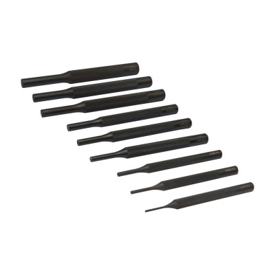 Botadores cilíndricos estriados (2,3,4,5,6,7,8,9,10 mm), juego de 9 piezas