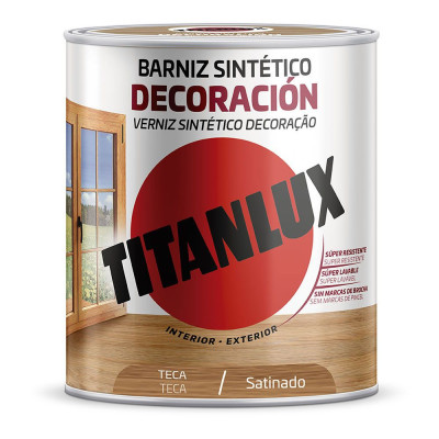 Barniz sintético decoración teca satinado 250 ml