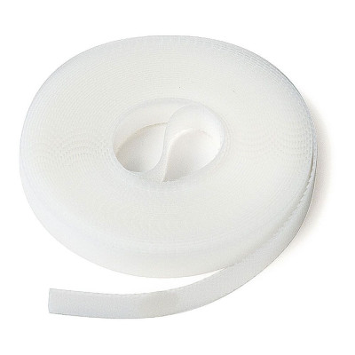Cinta adhesiva para mosquitera de poliéster, blanca, 650 cm