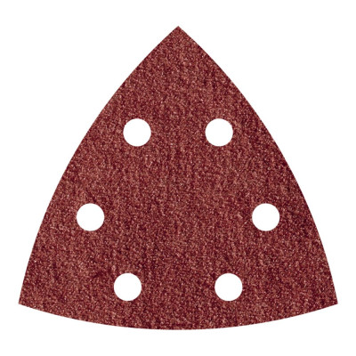 Hoja lija triangular autoadhesiva para madera/metal, 95 mm, grano 240, 5 uds