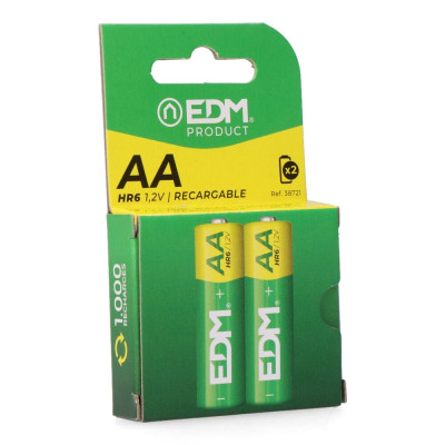 Pila recargable eco-series aa - hr6 2600 mah ø14,5 x 50,5 mm, 2 uds