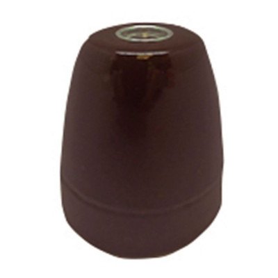 Portalámparas cerámico vintage e27 4 a 100 w 250 v~ marrón, ø47 x 59 mm