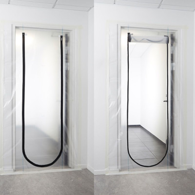 Barrera polvo para puerta, 220 x 110 cm