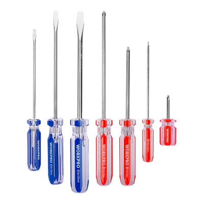 Destornilladores con mango de cristal, juego 7 piezas
