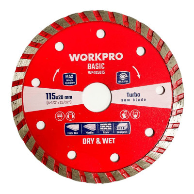 Disco diamantado continuo turbo basic, ø115 x 20 mm