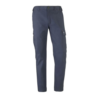 Pantalón multibolsillo elástico road azul marino, talla xl