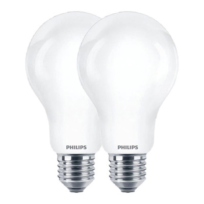 Bombilla estándar led e27, 10,5 w, 1521 lm, 4000k, luz día, 2 uds