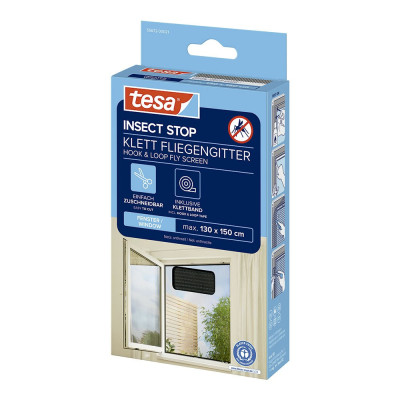 Mosquitera adhesiva antracita 130 x 150 cm