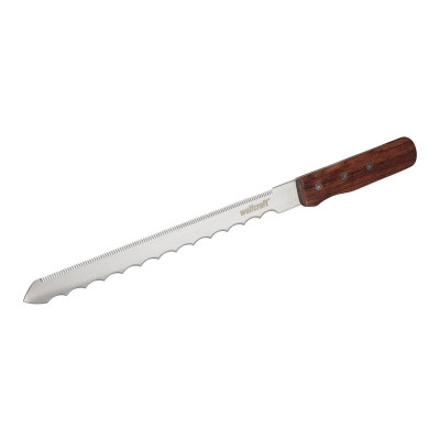 Cuchillo con mango de madera para materiales aislantes profesional, 275 mm