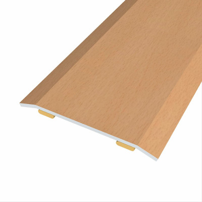 Junta de acero para mismo nivel, 40 x 3,5 mm, adhesiva, flooring, haya clara, 166 cm