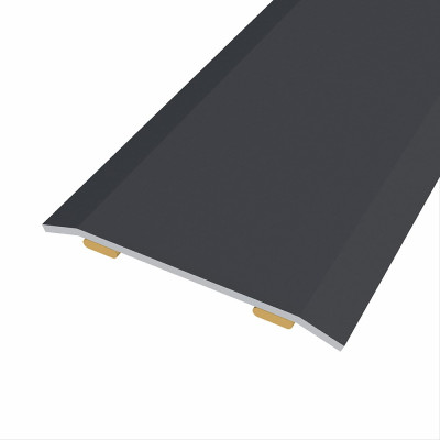 Junta de acero para mismo nivel, 40 x 3,5 mm, adhesiva, flooring, negra, 166 cm