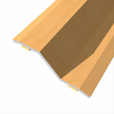 Junta de acero para desnivel 8-14 mm, adhesiva, flooring, roble, 83 x 3,6 cm