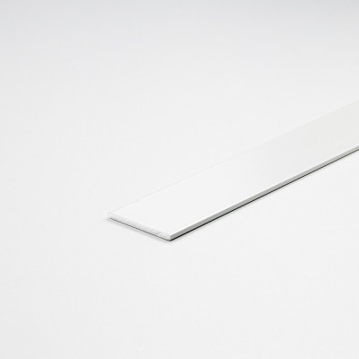 Perfil bricolaje pletina aluminio pintado blanco 1000 x 25 x 2 mm