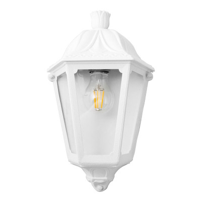 Farol de pared iesse, transparente, e27, blanco, 220 x 105 x 350 mm
