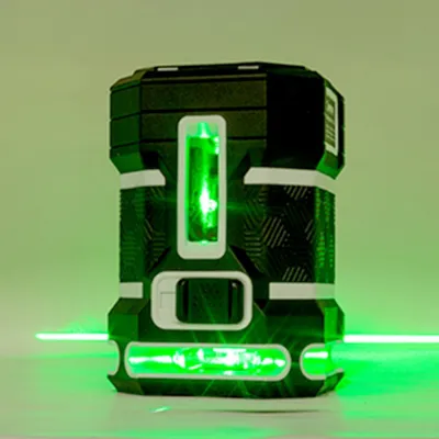 Nivel láser verde 360° h + 1 v
