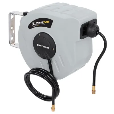 Enrollador automático con manguera aire comprimido, 10 m