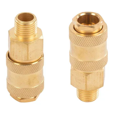 Conectores universales latón hembra rosca macho ¼ pulg, 2 uds