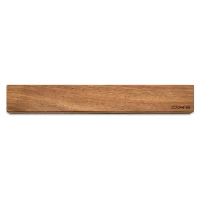Soporte magnético para cuchillos, modelo acacia, 40 x 2 x 6 cm, blister