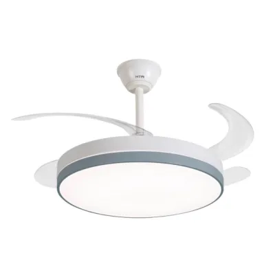 Ventilador de techo con aspas retráctiles, 65 w, 6 velocidades, blanco, ø106 cm