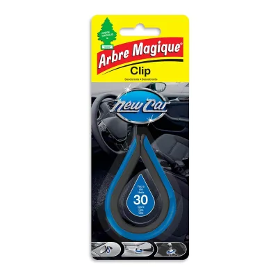 Ambientador de coche, modelo clip, aroma new car