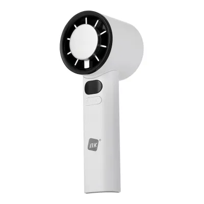 Ventilador de mano recargable con enfriador, abs, blanco, ø5,8 x 5,7 x 16,5 cm