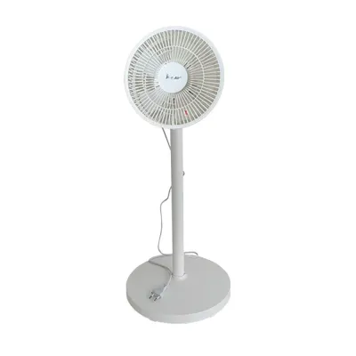 Ventilador de pie, ajustable, 50w ø23cm, blanco, 23 x 23 x 82 cm