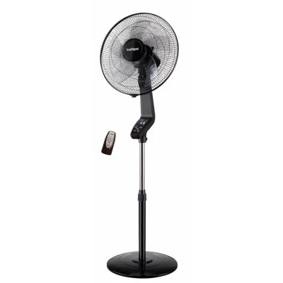 Ventilador de pie coín black 50 w ø40 cm, negro, 40 x 40 x 129 cm
