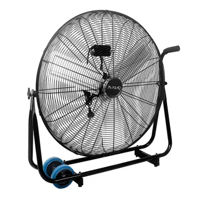 Ventilador industrial de suelo siroco 180w, ø70cm, negro, 78,5 x 27 x 80 cm