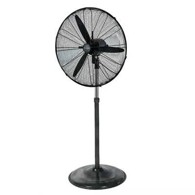 Ventilador industrial de pie garbi 180w, ø70cm, negro, 77 x 55 x 180 cm