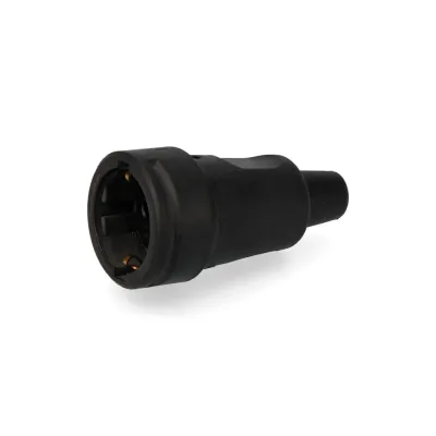 Base aérea t/tl goma maciza, negra, retractilada