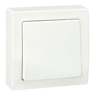 Conmutador superficie, 10ax 250 v~, ip20, serie simon 73 loft, blanco, retractilado