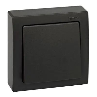 Conmutador superficie, 10ax 250v~, ip20, serie simon73 loft, grafito, retractilado