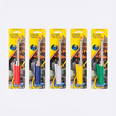 Encendedor cocina recargable tube+, colores surtidos, blister