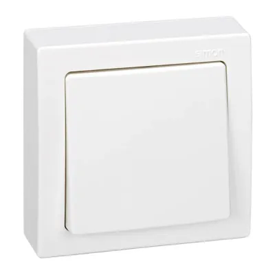 Conmutador de cruce, superficie, 10 ax 250 v~, ip20, serie simon73 loft, blanco, retractilado