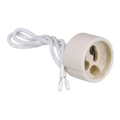 Portalámparas de cerámica, gu10, 250 v~, blanco, blister