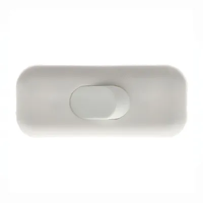 Interruptor de paso, plano, 2 a 250 v, blanco, retractilado