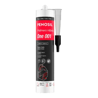 Adhesivo y sellador polímero híbrido, one 001, blanco, 290 ml