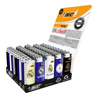 Encendedor mini, de piedra, real madrid cf i, diseños variados