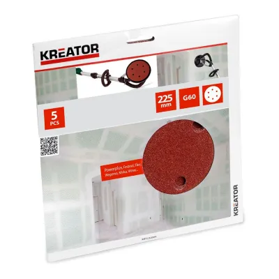 Disco lija cartón yeso ø225 mm g60, blister 5 uds